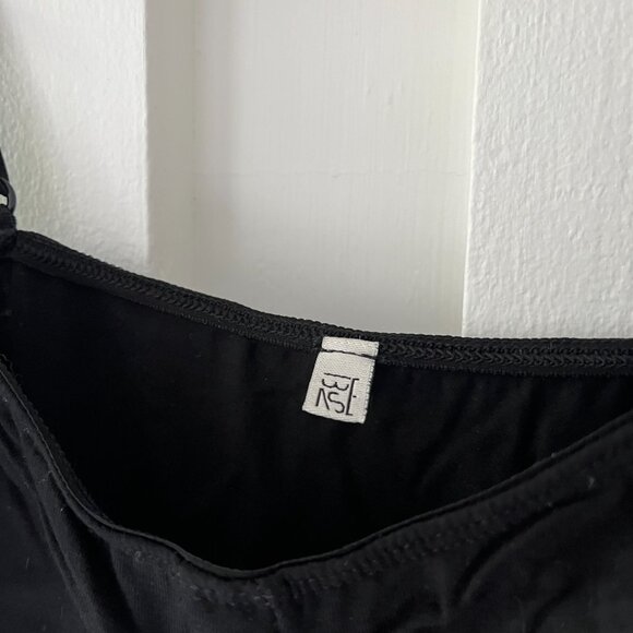 Baserange Bamboo Corset Bodysuit Leotard - Black - Size M - Picture 4 of 7